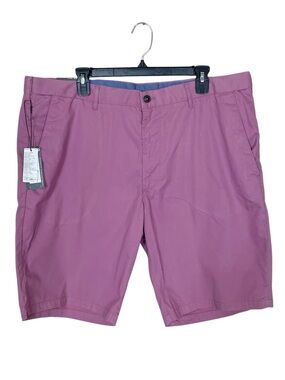 M&S Men's Flat-Front Mauve Shorts NWT